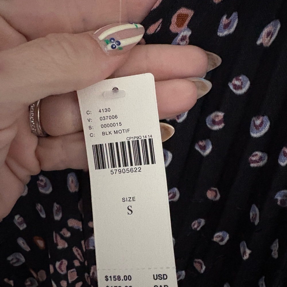 Anthropologie Toulon Pleated Mini Dress Size Small New with tags - Picture 5 of 9